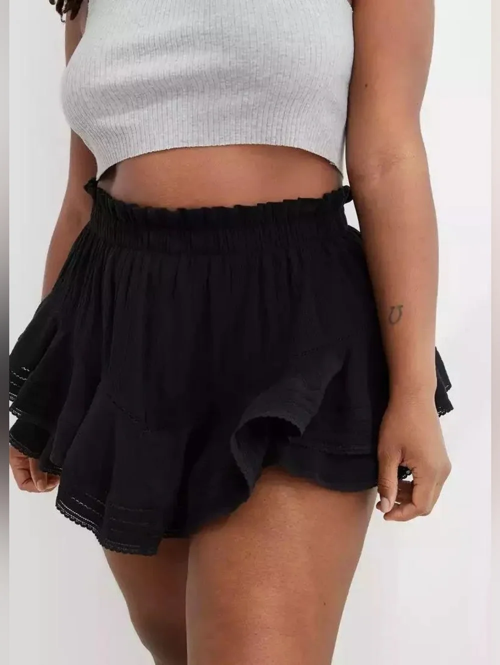 Aerie Rock n Ruffle Mini Skirt